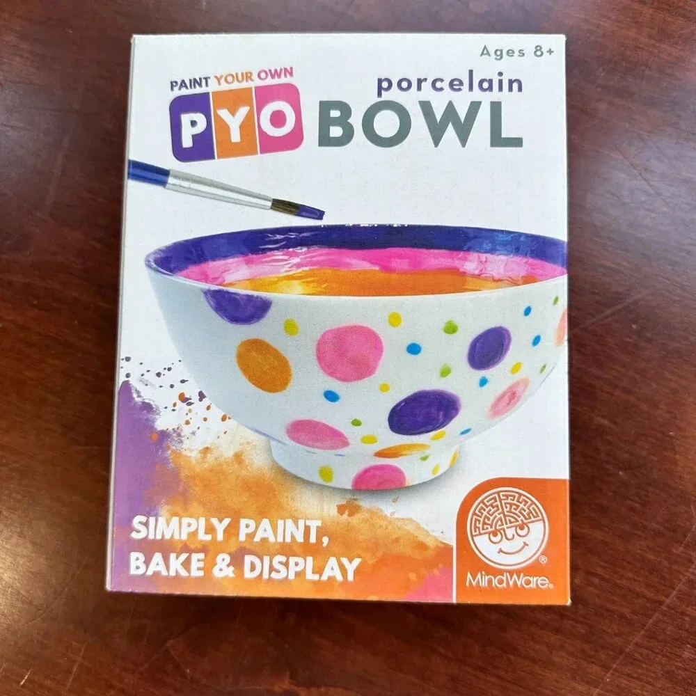 MINDWARE Paint Your Own Porcelain Bowl DIY Kit